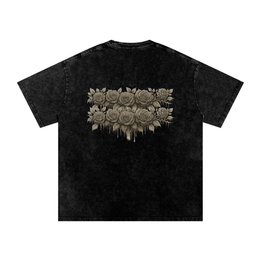 Snow Washed Oversized Cotton T-Shirt