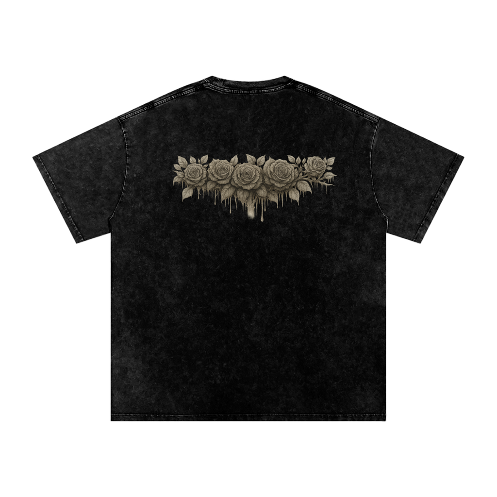 Snow Washed Oversized Cotton T-Shirt